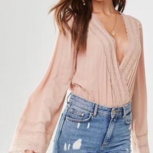 Bell sleeve body suit